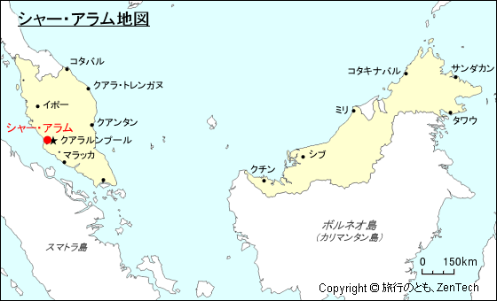 シャー・アラム地図