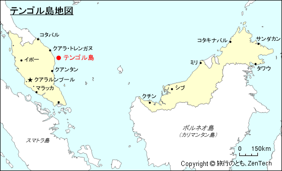 テンゴル島地図