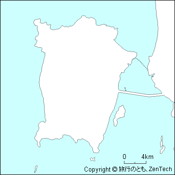 ペナン島白地図
