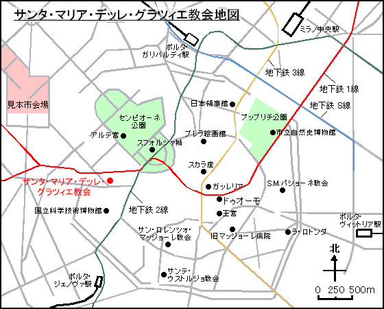 サンタ・マリア・デッレ・グラツィエ教会地図