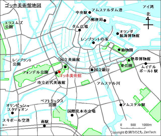 ゴッホ美術館地図