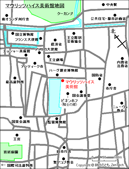 マウリッツハイス美術館地図