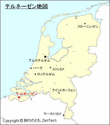 オランダにおけるテルネーゼン地図