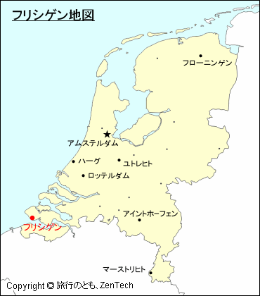 オランダにおけるフリシゲン地図
