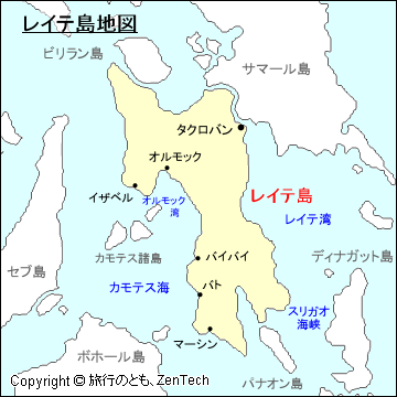 レイテ島地図