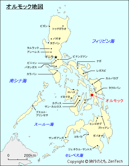 オルモック地図