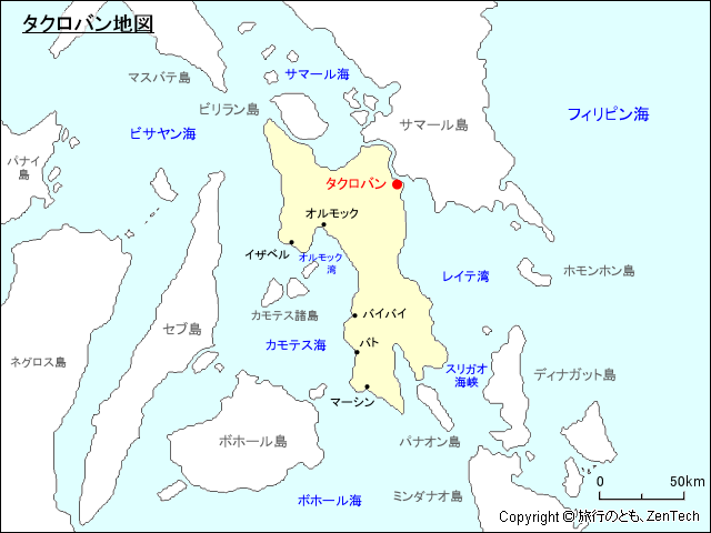 タクロバン地図