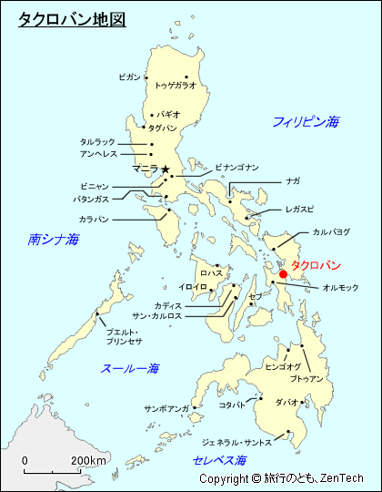 タクロバン地図