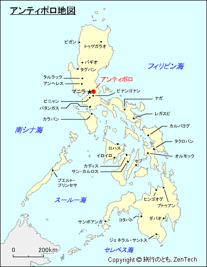 アンティポロ地図