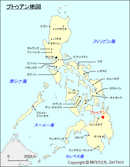 ブトゥアン地図