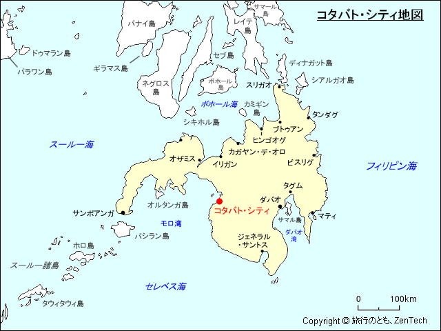 コタバト・シティ地図