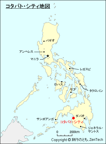 コタバト・シティ地図