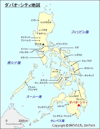 ダバオ・シティ地図