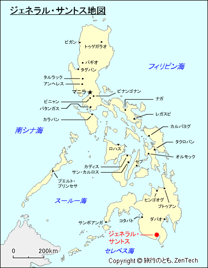 ジェネラル・サントス地図