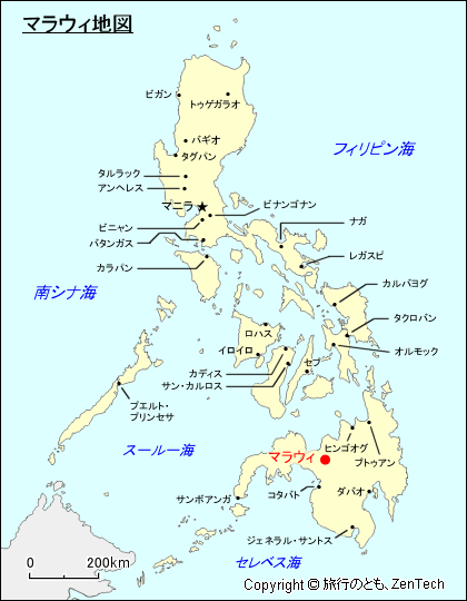 マラウィ地図