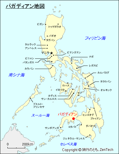 パガディアン地図