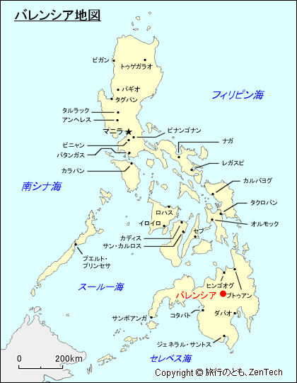 バレンシア地図