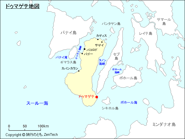 ドゥマゲテ地図