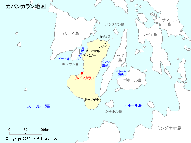 カバンカラン地図