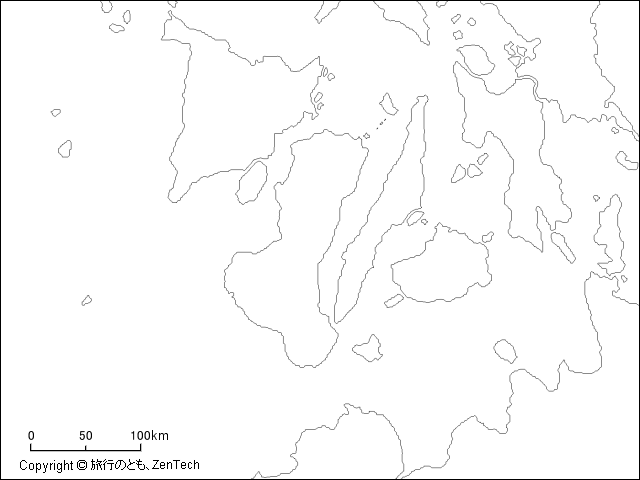 ネグロス島白地図