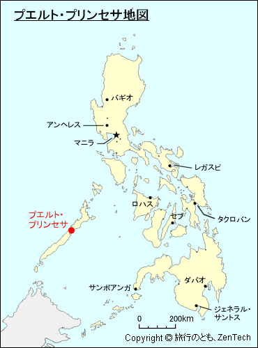 プエルト・プリンセサ地図