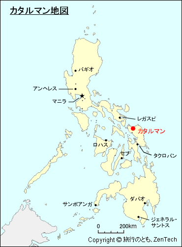 カタルマン地図