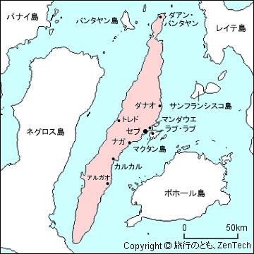 セブ島の地図