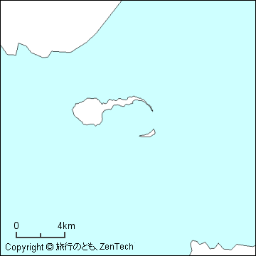 コレヒドール島白地図