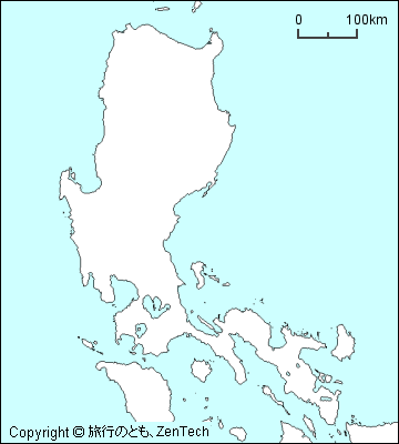 ルソン島白地図