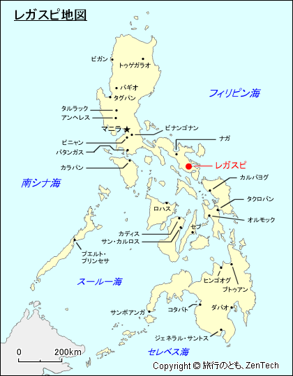 レガスピ地図