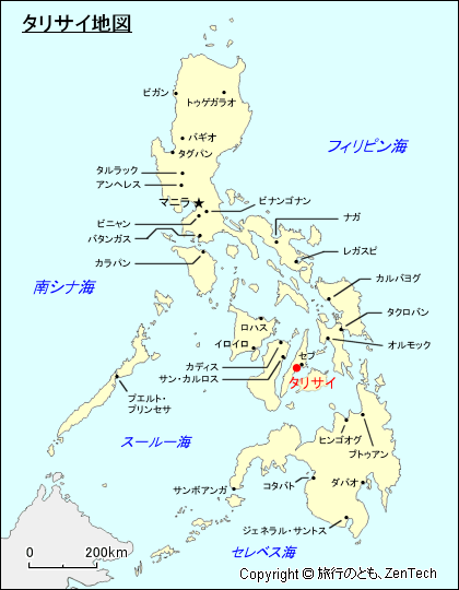 タリサイ地図