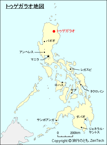 トゥゲガラオ地図