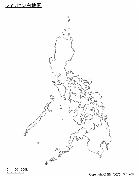 フィリピン白地図