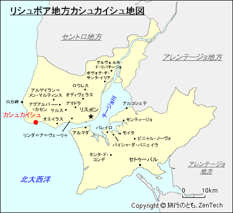 リシュボア地方カシュカイシュ地図