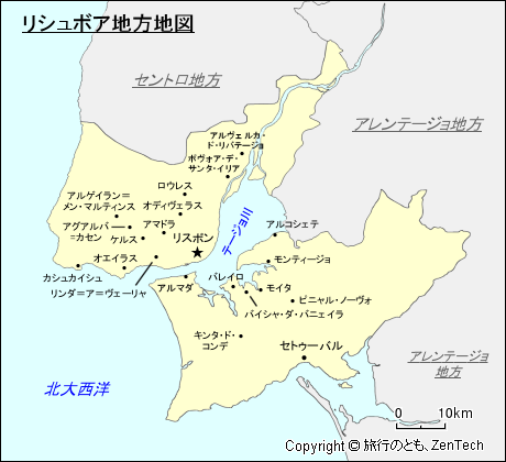 リシュボア地方地図