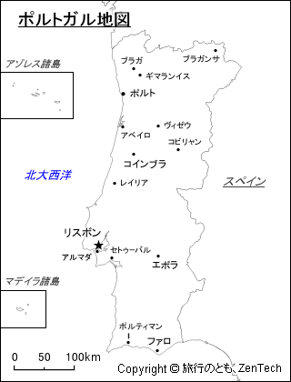 ポルトガル地図