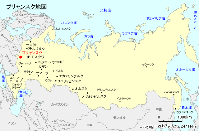 ブリャンスク地図