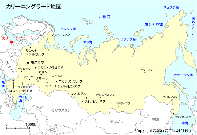 カリーニングラード地図