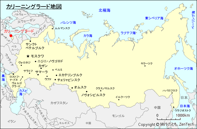 カリーニングラード地図