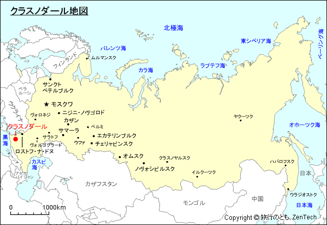 クラスノダール地図