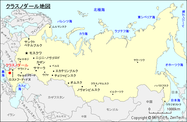 クラスノダール地図