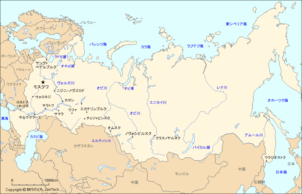 ロシア地図