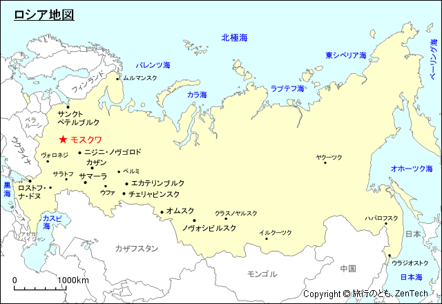 ロシア地図