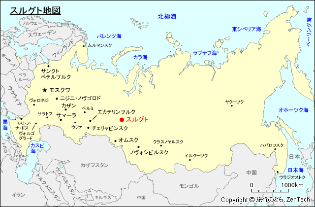 スルグト地図