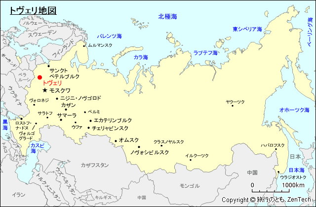 トヴェリ地図