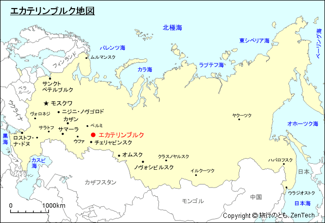 エカテリンブルク地図