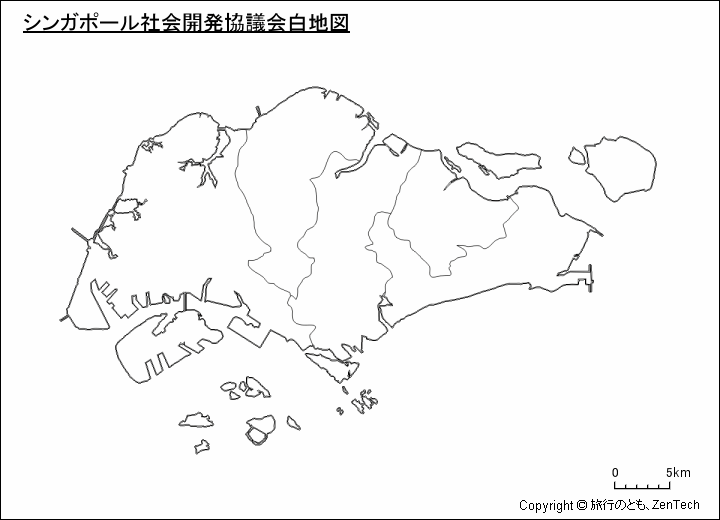 シンガポール社会開発協議会白地図