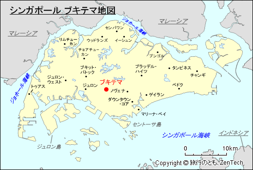 シンガポール ブキテマ地図