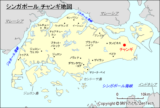 シンガポール チャンギ地図