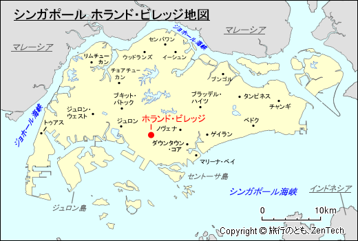 シンガポール ホランド・ビレッジ地図